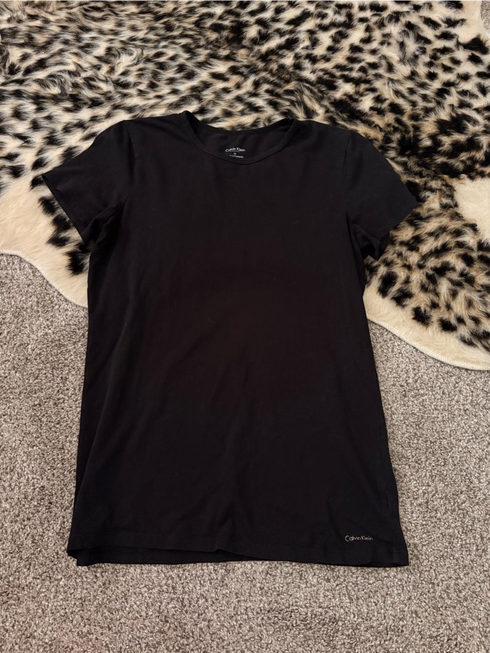 Calvin Klein Black Short Sleeve Crewneck Tee